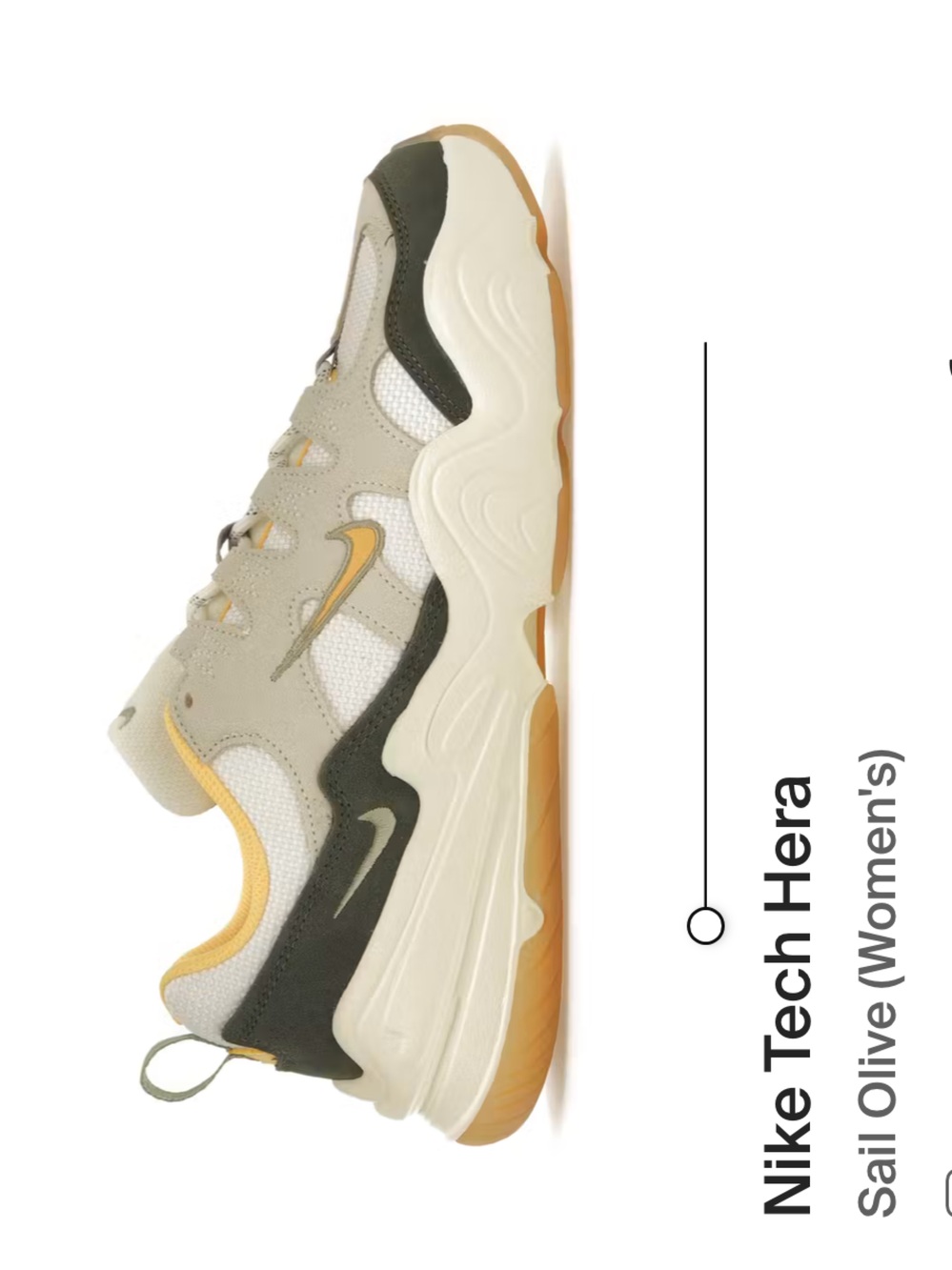 Nike Tech Hera Women's Sneakers — Sail, Olive, Yellow